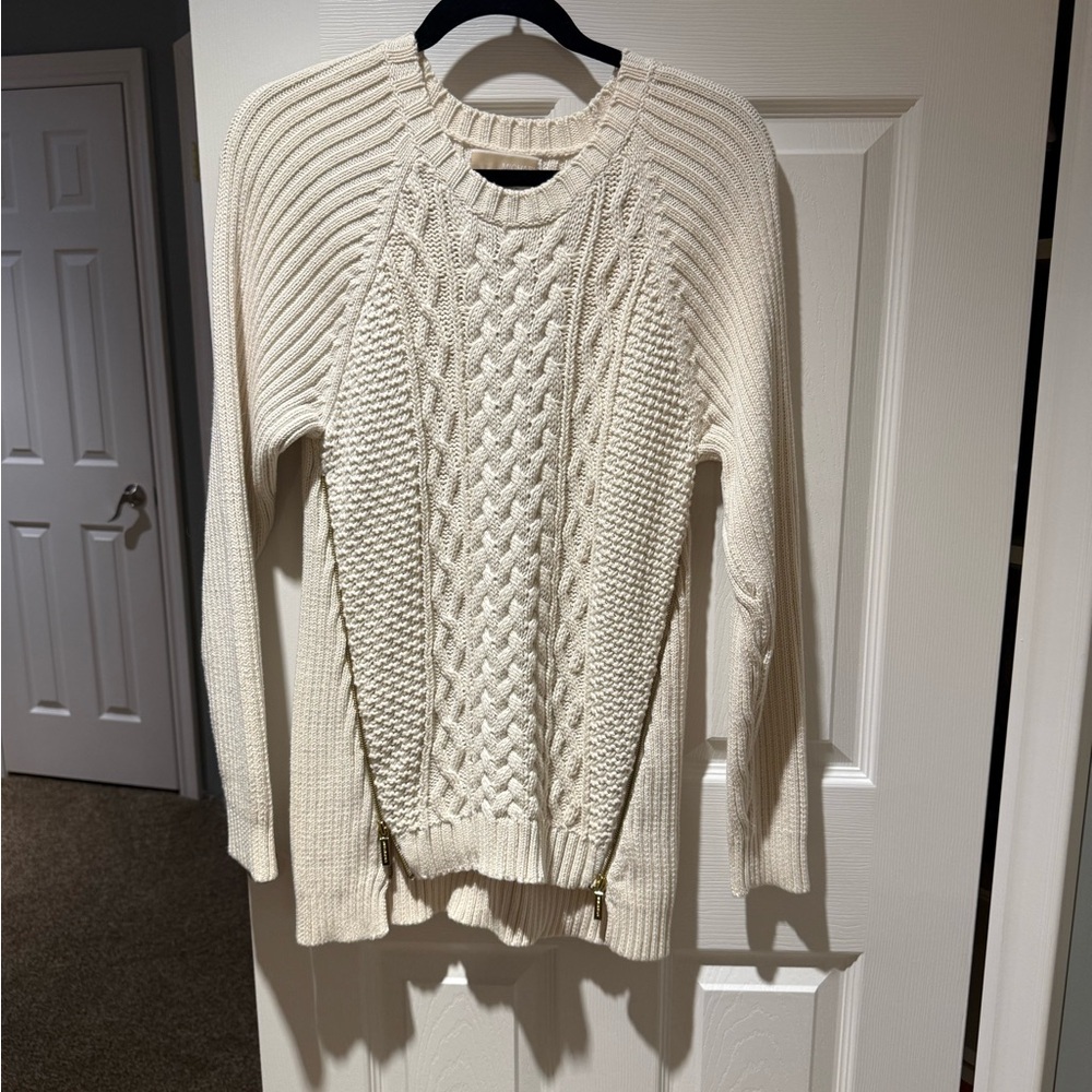 MICHAEL Michael Kors Ivory Cable Knit Sweater